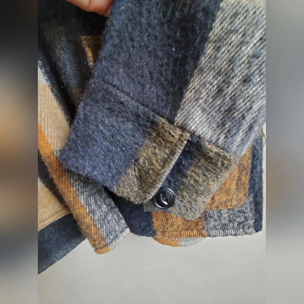 Vintage Shacket shirt like jacket rare and warm unisex Large - Picture 6 of 14